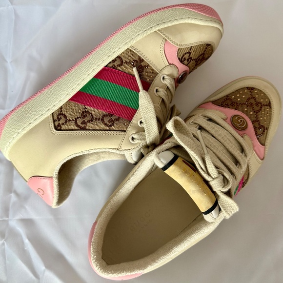 GUCCI Screener GG Canvas Crystal Sneakers - Picture 6 of 10